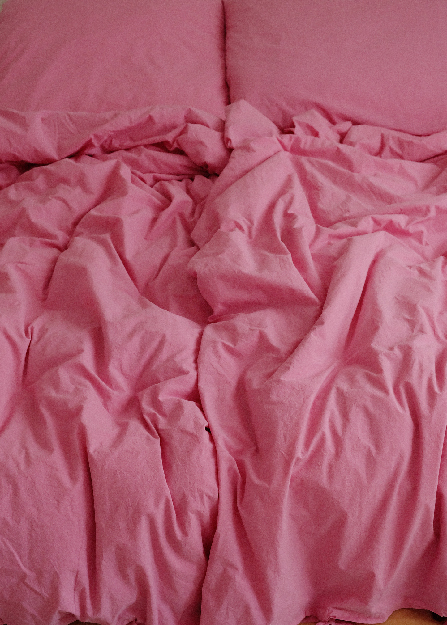 THE BOW - DUVET COVER PERCALE, PASTELLO PINK