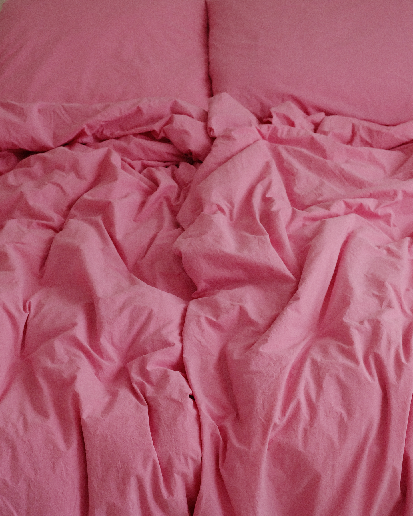 THE BOW - DUVET COVER PERCALE, PASTELLO PINK